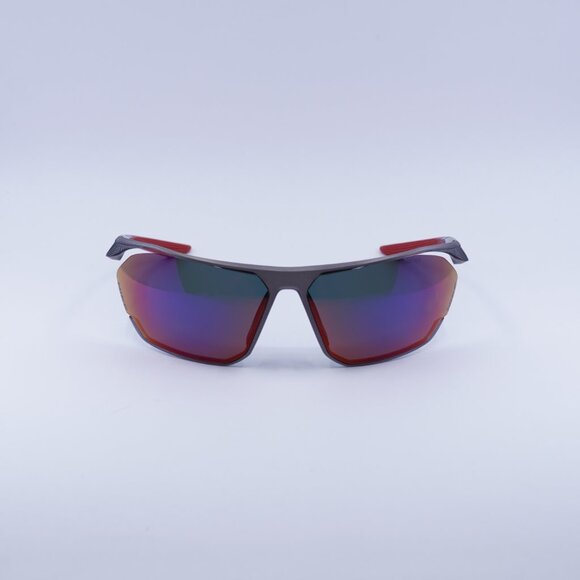 NIKE STRATUS E DC3408 900 Sunglasses Gunmetal Geometric Frame, Field Tint Lenses - Picture 3 of 9